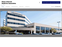 Tablet Screenshot of planointernalmedicine.com